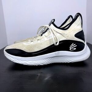 Under Armour Curry Flow 8 Basketball Shoes Size 13 Men White‎ Black 3024785-111